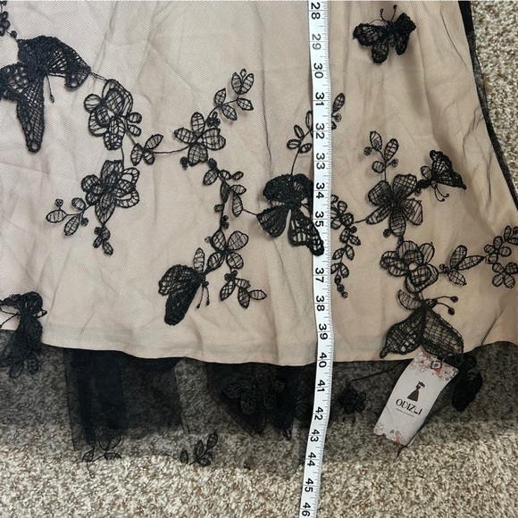 NWT 1950s Dress Vintage Elegant Butterfly Lace Cocktail Party Midi Dress Formal - Picture 13 of 13